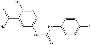 5-({[(4-fluorophenyl)amino]carbonyl}amino)-2-hydroxybenzoic acid