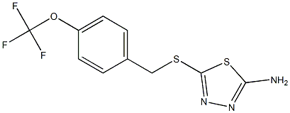 5-({[4-(trifluoromethoxy)phenyl]methyl}sulfanyl)-1,3,4-thiadiazol-2-amine