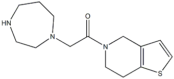 5-(1,4-diazepan-1-ylacetyl)-4,5,6,7-tetrahydrothieno[3,2-c]pyridine Structure