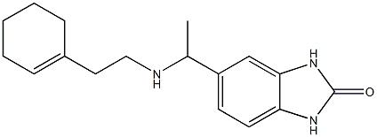 5-(1-{[2-(cyclohex-1-en-1-yl)ethyl]amino}ethyl)-2,3-dihydro-1H-1,3-benzodiazol-2-one Structure