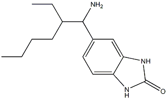 5-(1-amino-2-ethylhexyl)-2,3-dihydro-1H-1,3-benzodiazol-2-one,,结构式