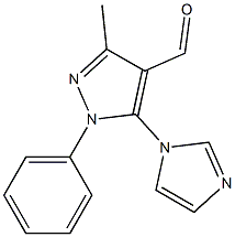 5-(1H-imidazol-1-yl)-3-methyl-1-phenyl-1H-pyrazole-4-carbaldehyde Structure