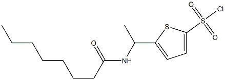 5-(1-octanamidoethyl)thiophene-2-sulfonyl chloride|