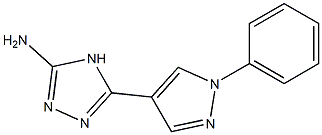 5-(1-phenyl-1H-pyrazol-4-yl)-4H-1,2,4-triazol-3-amine 化学構造式