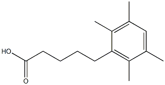 5-(2,3,5,6-tetramethylphenyl)pentanoic acid 化学構造式