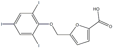 5-(2,4,6-triiodophenoxymethyl)furan-2-carboxylic acid,,结构式