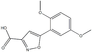 5-(2,5-dimethoxyphenyl)isoxazole-3-carboxylic acid,,结构式