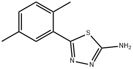 5-(2,5-二甲基苯基)-1,3,4-噻二唑-2-胺 结构式