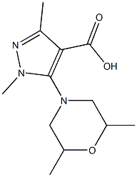 5-(2,6-dimethylmorpholin-4-yl)-1,3-dimethyl-1H-pyrazole-4-carboxylic acid