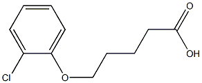 5-(2-chlorophenoxy)pentanoic acid 化学構造式