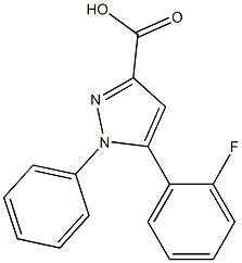 5-(2-fluorophenyl)-1-phenyl-1H-pyrazole-3-carboxylic acid|