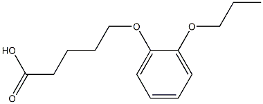 5-(2-propoxyphenoxy)pentanoic acid 结构式