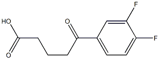 5-(3,4-difluorophenyl)-5-oxopentanoic acid Structure