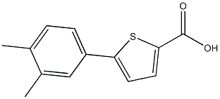 5-(3,4-dimethylphenyl)thiophene-2-carboxylic acid Struktur