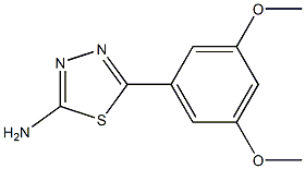 5-(3,5-dimethoxyphenyl)-1,3,4-thiadiazol-2-amine Structure