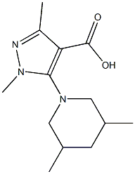 5-(3,5-dimethylpiperidin-1-yl)-1,3-dimethyl-1H-pyrazole-4-carboxylic acid