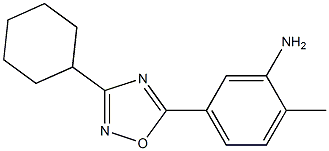 5-(3-cyclohexyl-1,2,4-oxadiazol-5-yl)-2-methylaniline Structure