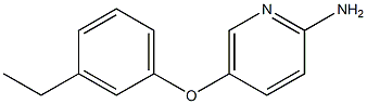 5-(3-ethylphenoxy)pyridin-2-amine,,结构式