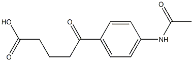 5-(4-acetamidophenyl)-5-oxopentanoic acid Structure