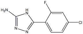 5-(4-chloro-2-fluorophenyl)-4H-1,2,4-triazol-3-amine 化学構造式
