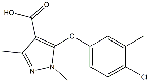 5-(4-chloro-3-methylphenoxy)-1,3-dimethyl-1H-pyrazole-4-carboxylic acid