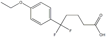 5-(4-ethoxyphenyl)-5,5-difluoropentanoic acid Structure