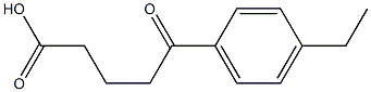 5-(4-ethylphenyl)-5-oxopentanoic acid 化学構造式