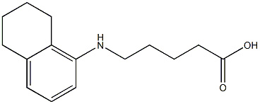 5-(5,6,7,8-tetrahydronaphthalen-1-ylamino)pentanoic acid Structure