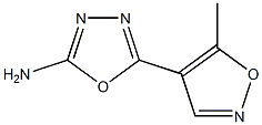 5-(5-methyl-1,2-oxazol-4-yl)-1,3,4-oxadiazol-2-amine Structure