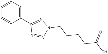 5-(5-phenyl-2H-1,2,3,4-tetrazol-2-yl)pentanoic acid Structure