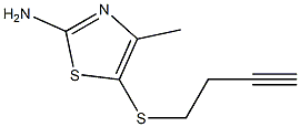  5-(but-3-ynylthio)-4-methyl-1,3-thiazol-2-amine