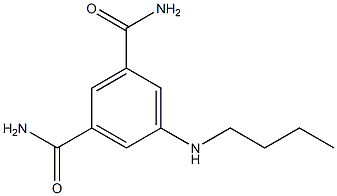 5-(butylamino)benzene-1,3-dicarboxamide,,结构式