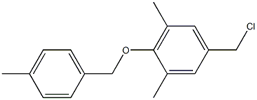 5-(chloromethyl)-1,3-dimethyl-2-[(4-methylphenyl)methoxy]benzene Structure