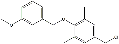 5-(chloromethyl)-2-[(3-methoxyphenyl)methoxy]-1,3-dimethylbenzene Structure