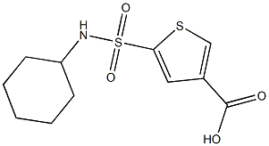 5-(cyclohexylsulfamoyl)thiophene-3-carboxylic acid Structure