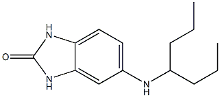 5-(heptan-4-ylamino)-2,3-dihydro-1H-1,3-benzodiazol-2-one 结构式