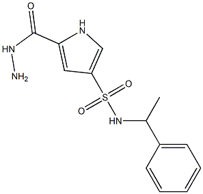 5-(hydrazinocarbonyl)-N-(1-phenylethyl)-1H-pyrrole-3-sulfonamide