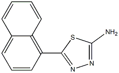 5-(naphthalen-1-yl)-1,3,4-thiadiazol-2-amine 结构式