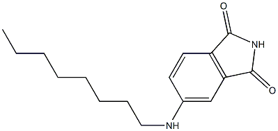 5-(octylamino)-2,3-dihydro-1H-isoindole-1,3-dione 结构式