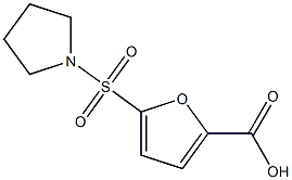 5-(pyrrolidine-1-sulfonyl)furan-2-carboxylic acid Struktur