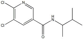 5,6-dichloro-N-(3-methylbutan-2-yl)pyridine-3-carboxamide Struktur