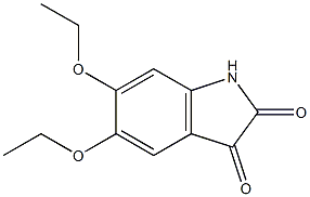 5,6-diethoxy-2,3-dihydro-1H-indole-2,3-dione Struktur