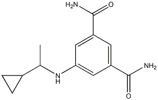 5-[(1-cyclopropylethyl)amino]benzene-1,3-dicarboxamide Structure