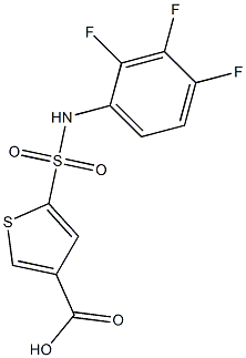 5-[(2,3,4-trifluorophenyl)sulfamoyl]thiophene-3-carboxylic acid