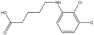 5-[(2,3-dichlorophenyl)amino]pentanoic acid 化学構造式