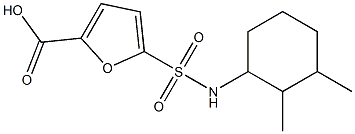 5-[(2,3-dimethylcyclohexyl)sulfamoyl]furan-2-carboxylic acid Structure