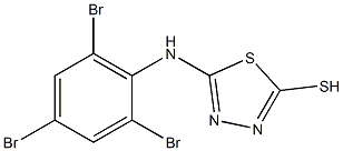 5-[(2,4,6-tribromophenyl)amino]-1,3,4-thiadiazole-2-thiol 化学構造式