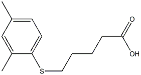 5-[(2,4-dimethylphenyl)sulfanyl]pentanoic acid|