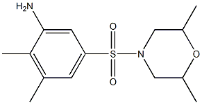 5-[(2,6-dimethylmorpholine-4-)sulfonyl]-2,3-dimethylaniline Structure