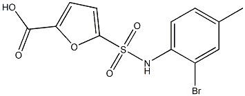  5-[(2-bromo-4-methylphenyl)sulfamoyl]furan-2-carboxylic acid